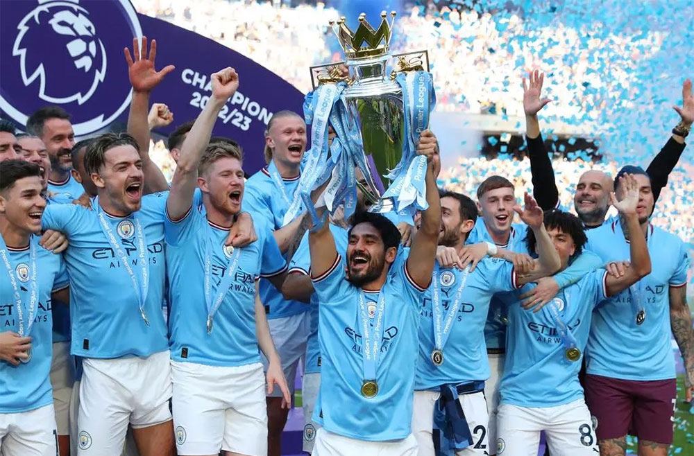 Manchester City vô địch Ngoại hạng Anh